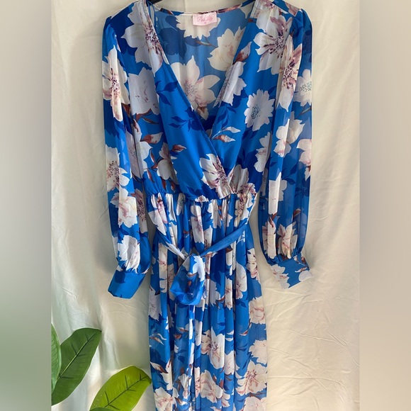 NWOT Pink Lily My Dearest Darling Floral Maxi Dress - Picture 3 of 15